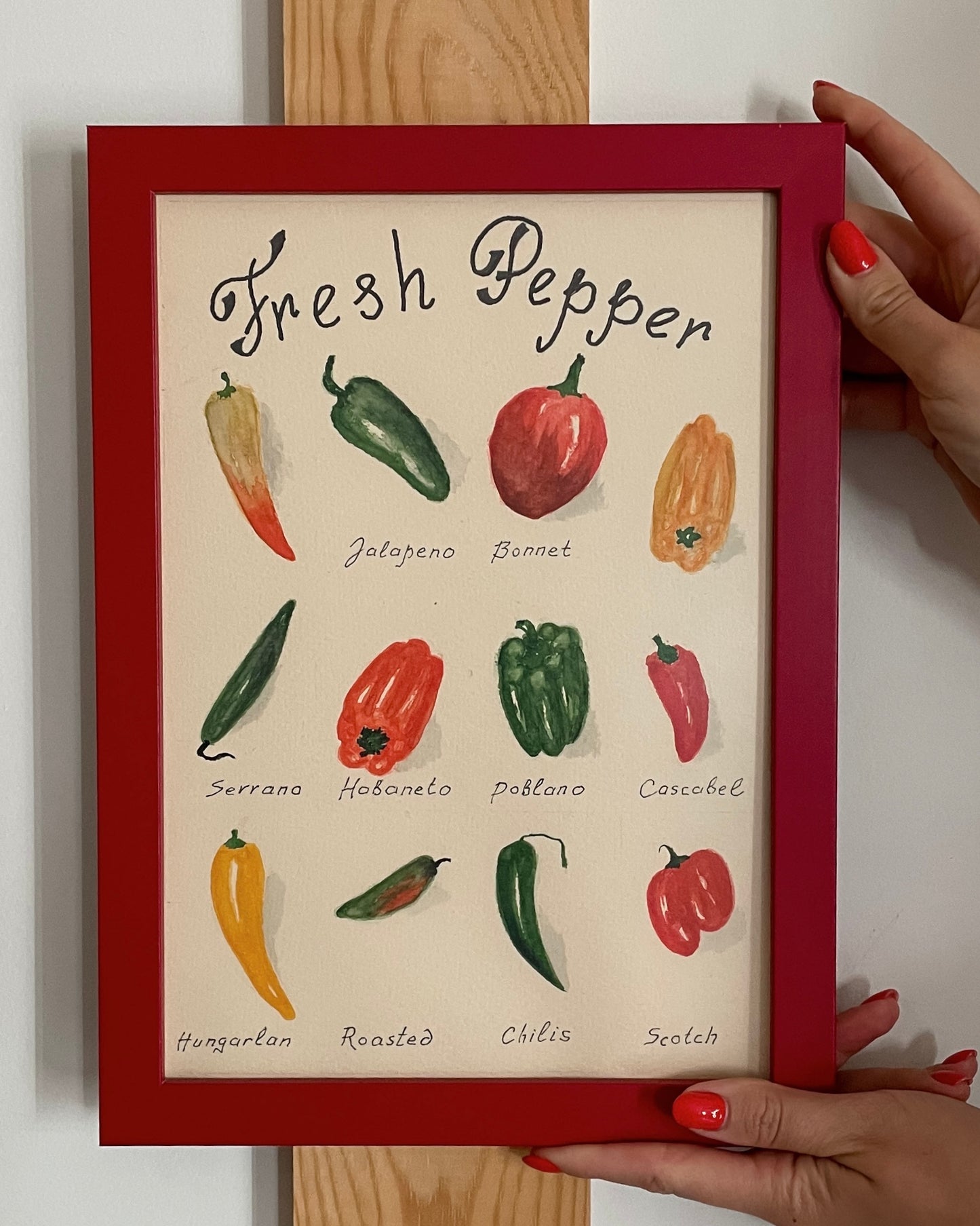 Робота акварельними фарбами Fresh Pepper